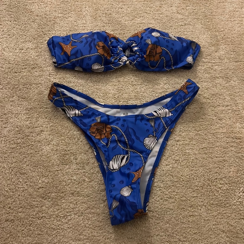 NWOT Shein Strapless Swimsuit set!